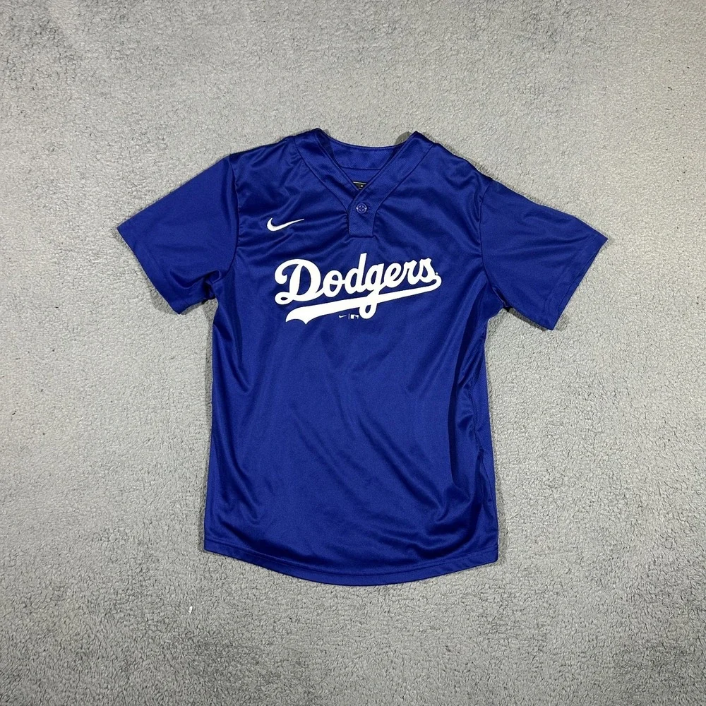 Nike Dodgers Blue Jersey Youth Men's Medium #4 Sanchez #3428
